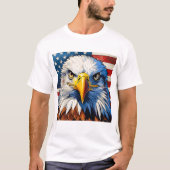 T-shirt américain à l'aigle (Devant)