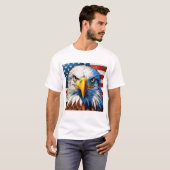 T-shirt américain à l'aigle (Devant entier)