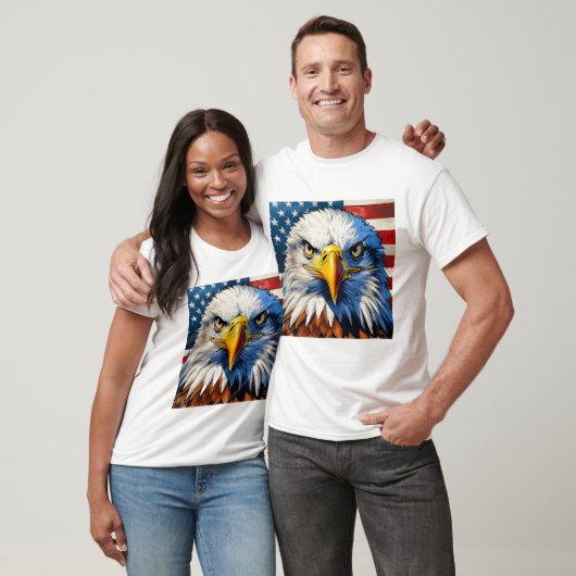 T-shirt américain à l'aigle (Unisexe)
