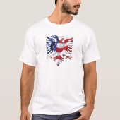 T-shirt Américain albanais Eagle (Devant)