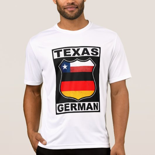 T-shirt Américain allemand du Texas (Devant)