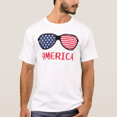 T-shirt américain amusant (Devant)