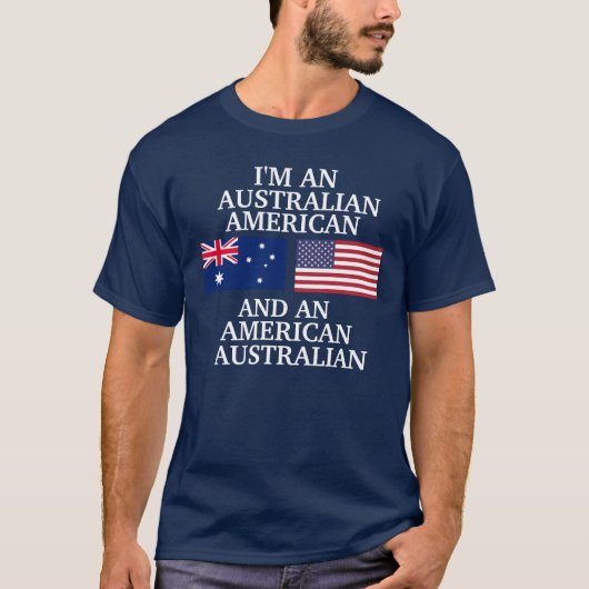 T-shirt Américain Australien (Devant)