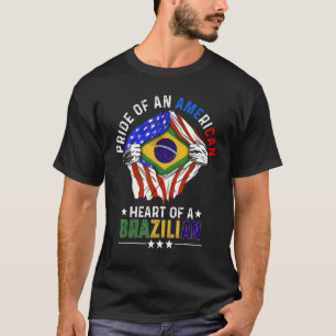 T-shirt Américain brésilien Fierté d'Amérique Étranger B