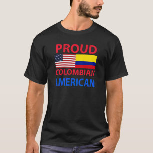 T-shirt Américain colombien fier