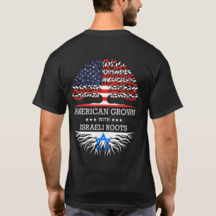 T-shirt Américain Cultivé Avec Des Racines Israéliennes Dr