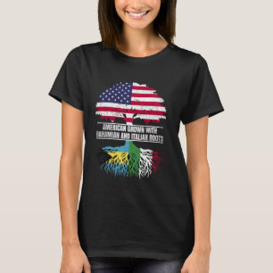 T-shirt Américain cultivé avec l'héritage du drapeau baham
