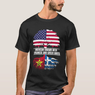 T-shirt Américain cultivé avec patrimoine de drapeau vietn