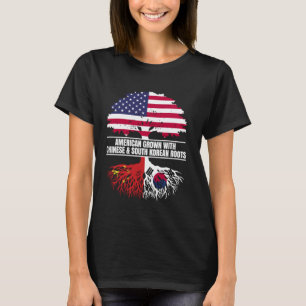 T-shirt Américain cultivé avec un patrimoine de drapeau ch