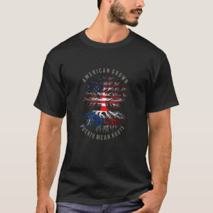 T-shirt Américain Cultivé Porto Rico Racines Usa Rico Drap