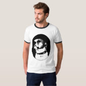 T-shirt américain de bouledogue (Devant entier)