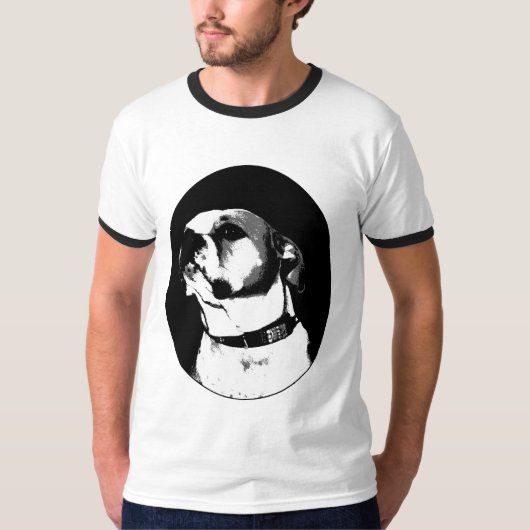T-shirt américain de bouledogue (Devant)