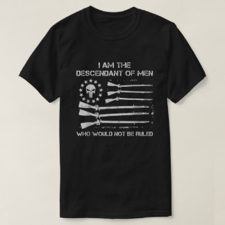 T-shirt Américain - Descendant Des Hommes Qui Ne Seraient 