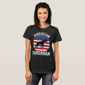 T-shirt Américain Doberman (Devant entier)