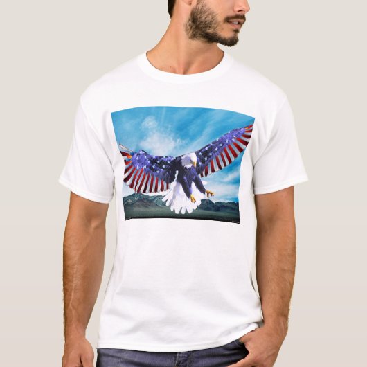 T-shirt Américain Eagle (Devant)