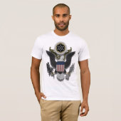 T-shirt Américain Eagle E Pluribus Unum (Devant entier)