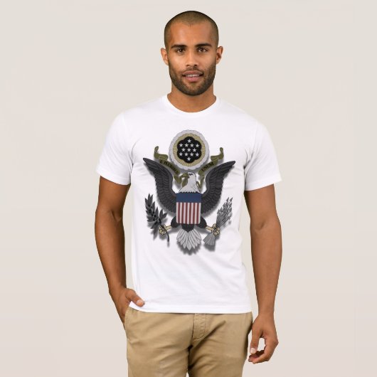 T-shirt Américain Eagle E Pluribus Unum (Devant entier)
