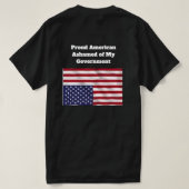 T-Shirt Américain Fier (Design dos)