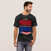 T-shirt Américain fier (Devant entier)