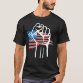 T-shirt AMÉRICAIN FIER - blc  (Devant)