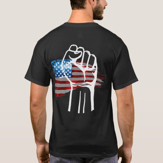 T-shirt AMÉRICAIN FIER - blc  (Dos)