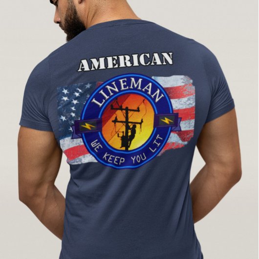 T-SHIRT AMÉRICAIN / FLORIDE (N'IMPORTE QUEL ÉTAT) LINEMAN