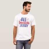 T-shirt américain Hubby 4 Juillet (Devant entier)