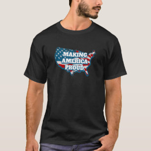 T-shirt Américain Huh 4 juillet indépendance Quatrième Ju