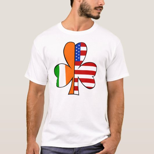 T-shirt américain irlandais (Devant)