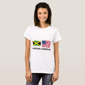 T-shirt Américain jamaïcain (Devant entier)