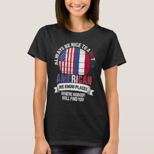 T-shirt Américain néerlandais Nous connaissons des endroit