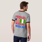T-shirt Américain nigérien fier (Dos entier)