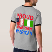 T-shirt Américain nigérien fier (Dos)