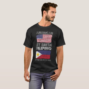 T-shirt Américain par le Philippin de naissance par Grâc