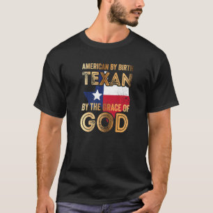 T-shirt Américain Par Naissance Texan Par La Grâce De Dieu