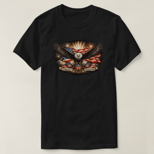 T-shirt Américain patriotique (8a) (Design devant)