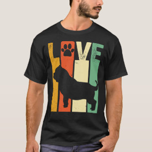 T-shirt Américain Pitbull Ou Bully Amoureux des chiens Ret