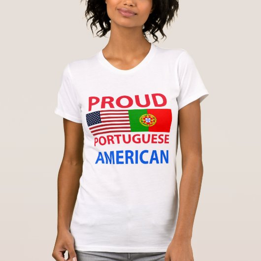 T-shirt Américain portugais fier (Devant)