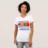 T-shirt Américain portugais fier (Devant entier)