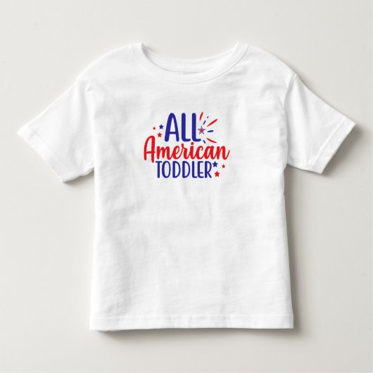 T-shirt américain pour enfants du 4 juillet (Devant)