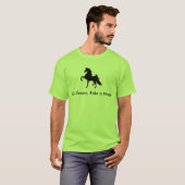 T-shirt Américain Saddlebred - le devenez écolo, montent (Devant entier)