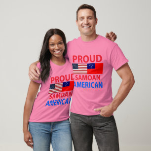 T-shirt Américain Samoan fier