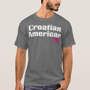 T-shirt Américaine croate fille 1