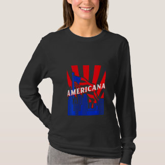 T-shirt Américaine féminine, Ville, Drapeau, BJJ, Jiu Jits