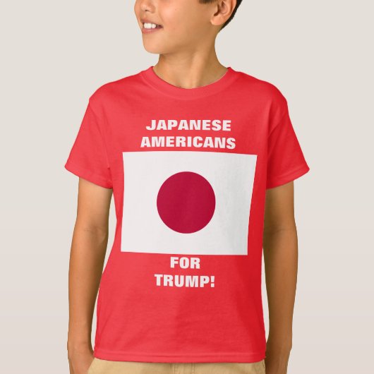 T-SHIRT AMÉRICAINS JAPONAIS POUR TRUMP ! (Devant)