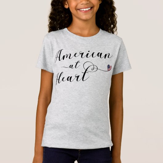 T-Shirt American At Heart Tee, USA (Devant)