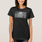 T-shirt American Bald Eagle Eyes Usa Drapeau Patriotique (Devant)