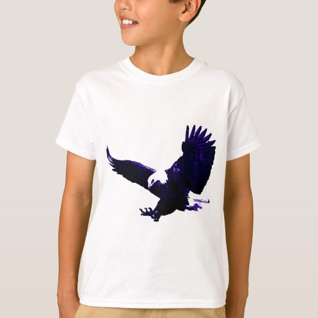 T-shirt American Bald Eagle Landing (Devant)