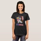 T-shirt American Bald Eagle Mullet 4 juillet drôle Usa P (Devant entier)