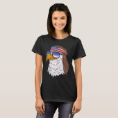 T-shirt American Bald Eagle Mullet 4 juillet Funny USA P (Devant entier)